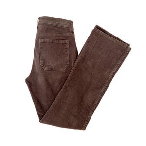 Brown Corduroy Flare Pants